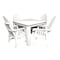 Highwood Usa Hamilton 5pc Square Outdoor Patio Furniture Dining Set AD-DNA44-WHE - alternate 1
